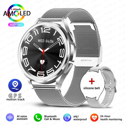 Men's Outdoor Sports 100+ Sport Modes IP68 Waterproof Watch AMOELD HD Screen Smartwatch
