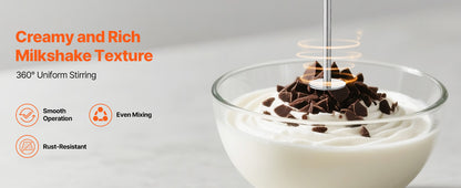 SucceBuy Milkshake Maker 100W Single Head Drink Mixer Blender Machine Dual-Speed Adjustment Milkshake Blender for Home Kitchen